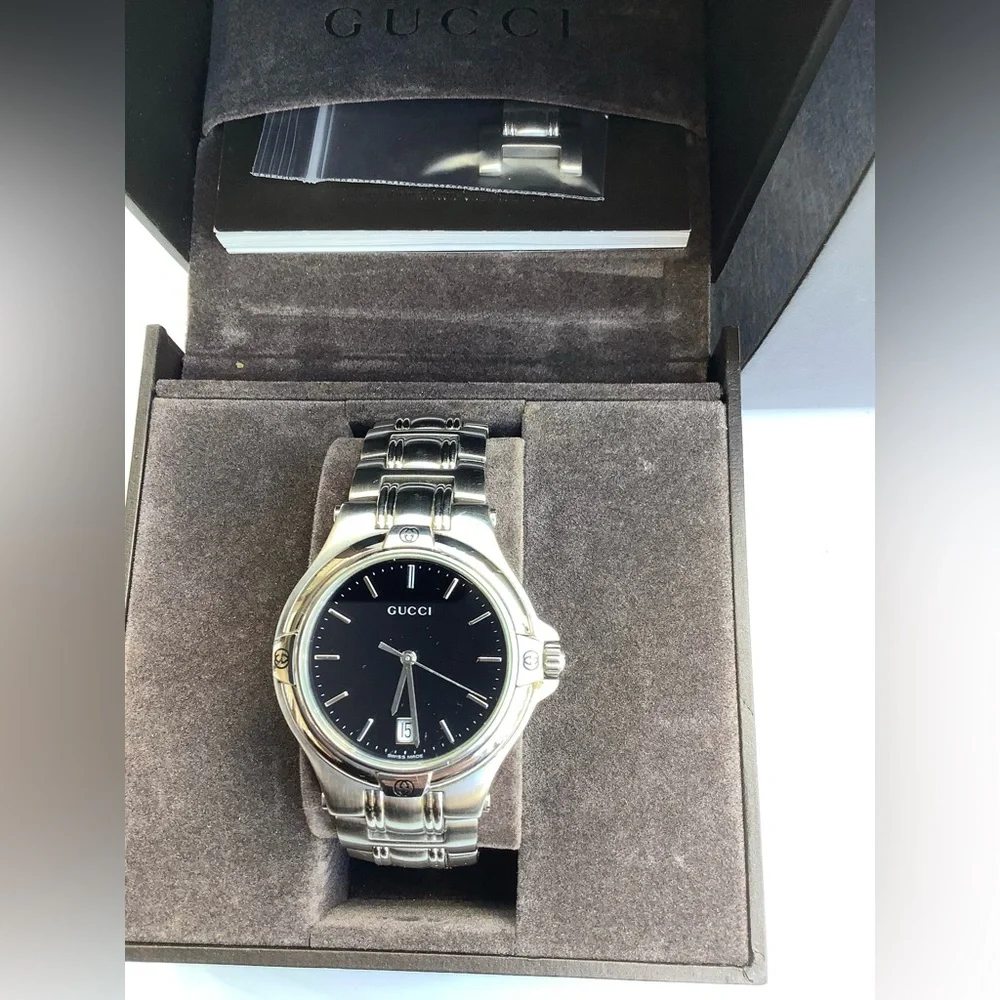 Mens Gucci Stainless Steel Bracelet Watch🌟🌟